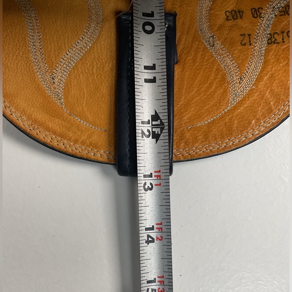 Vintage Nocona Blue Python Snakeskin Cowboy Boots 12 D USA Made Back Cut - Picture 4 of 16